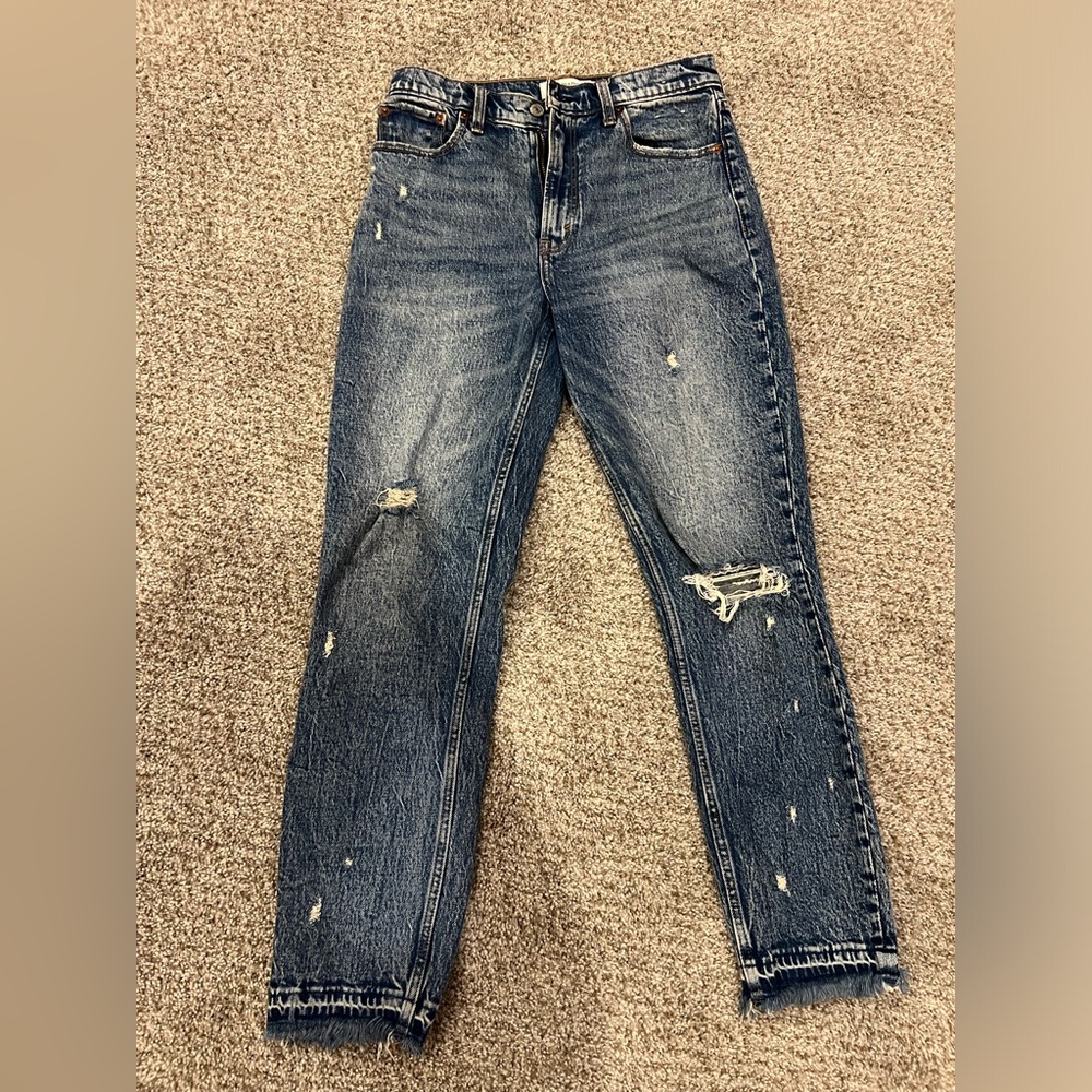 Abercrombie High Rise Mom Jeans